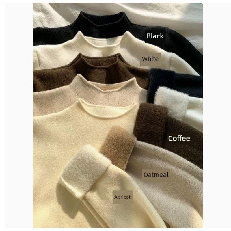 Velvet Padded Bottoming Shirt Female 2024 New Arrival Autumn and Winter White Sweater Inner Wear Thickened Single-Layer Fleece-Lined Tops Winter Apricot one-piece velvet XL
Velvet Padded Bottoming Shirt Female 2024 New Arrival Autumn and Winter White Sweater Inner Wear Thickened Single-Layer Fleece-Lined Tops Winter Apricot one-piece velvet XL