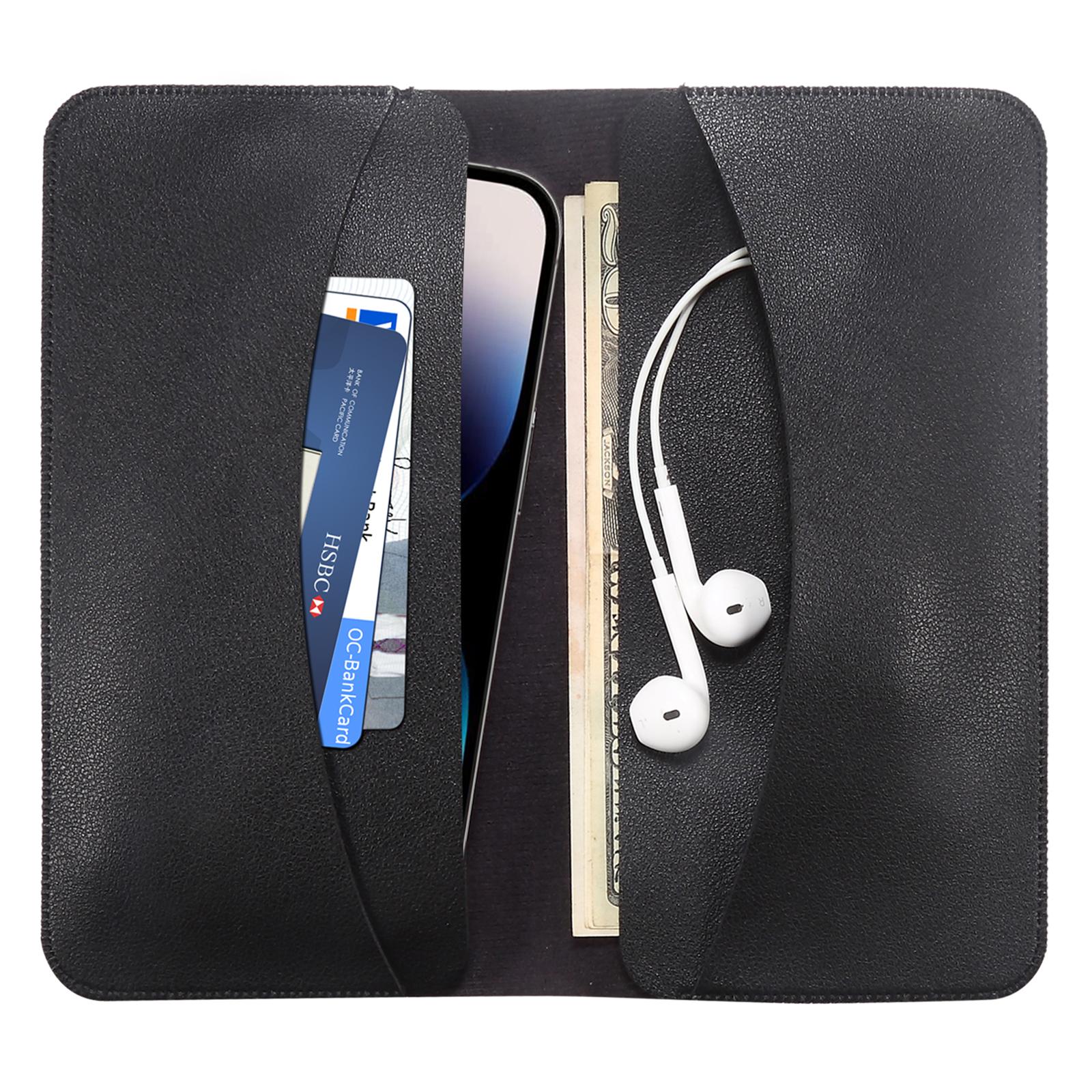 Clutch Bag for Dual 6.7 -6.9 Phone Nappa Texture Microfiber Leather Cash Cards Holder Long Slim Coin Purse Wallet,Size: XL Black
Clutch Bag for Dual 6.7 -6.9 Phone Nappa Texture Microfiber Leather Cash Cards Holder Long Slim Coin Purse Wallet,Size: XL Black