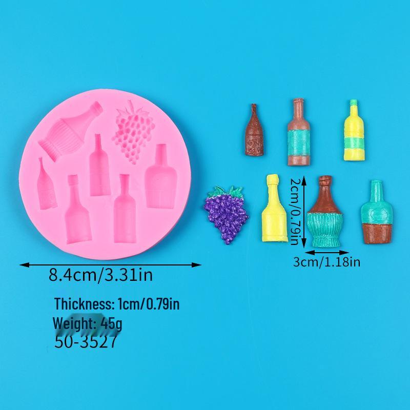 DIY Fondant Silicone Mold for Red Wine and Coke Bottle Cake Decoration
DIY Fondant Silicone Mold for Red Wine and Coke Bottle Cake Decoration
