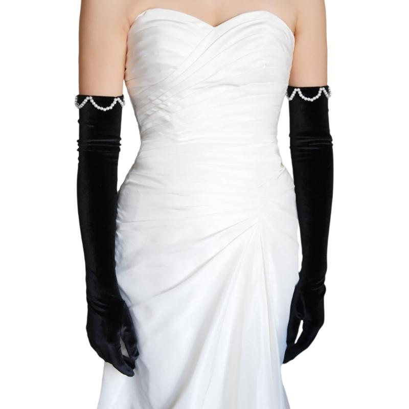 Elegant Black French Beaded Long Stage Gloves Velvet Luxurious Design Arm Wear For Women Evening Gala Formal Event 1 чорний
Elegant Black French Beaded Long Stage Gloves Velvet Luxurious Design Arm Wear For Women Evening Gala Formal Event 1 чорний