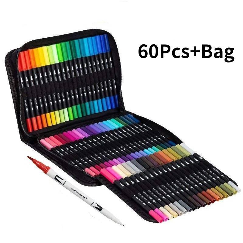 Vibrant Dual Tip Watercolor Marker Set Of 120 Washable Eco-friendly Art Pens For Kids білий
Vibrant Dual Tip Watercolor Marker Set Of 120 Washable Eco-friendly Art Pens For Kids білий