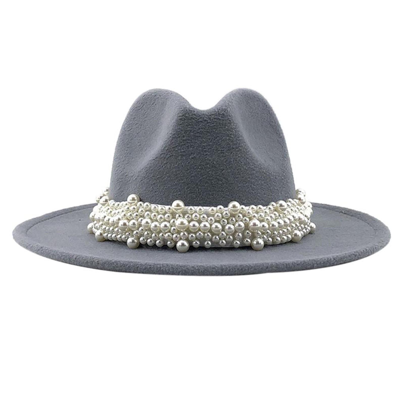 Trendy Hat Casual Men Women Pearled Wide Hat Cashmere Spring, Fall, Winter Travel Bowler Dress Hat L
Trendy Hat Casual Men Women Pearled Wide Hat Cashmere Spring, Fall, Winter Travel Bowler Dress Hat L