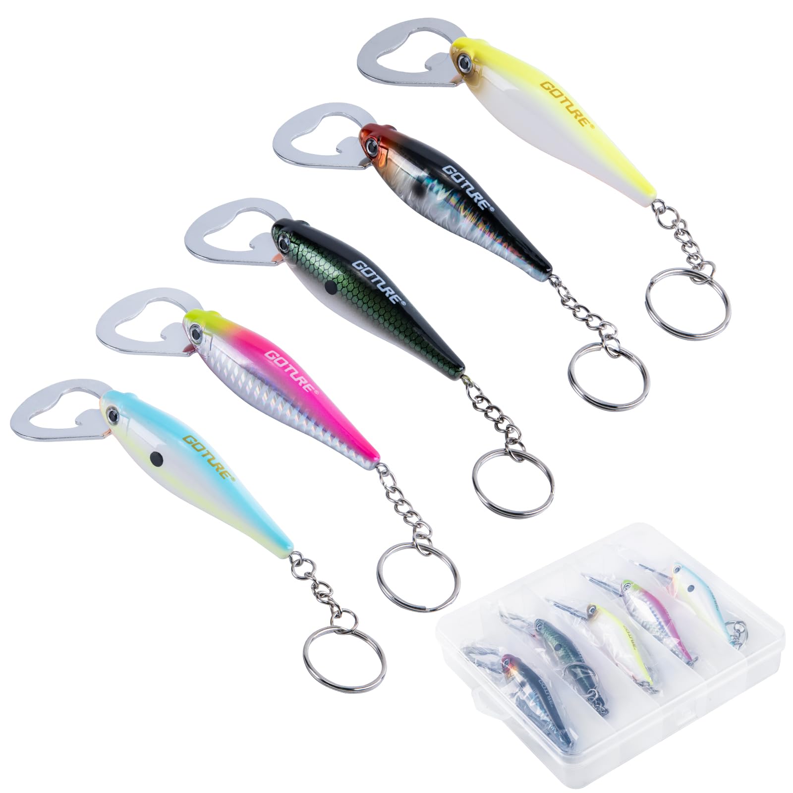 Goture Portable Bottle Set of 5 Lure Stainless Easy to Easy to Bag Bottle Lid Opener Opener, Colors, Design, Steel, Carry, Grip, Keychain, Accessory,
Goture Portable Bottle Set of 5 Lure Stainless Easy to Easy to Bag Bottle Lid Opener Opener, Colors, Design, Steel, Carry, Grip, Keychain, Accessory,