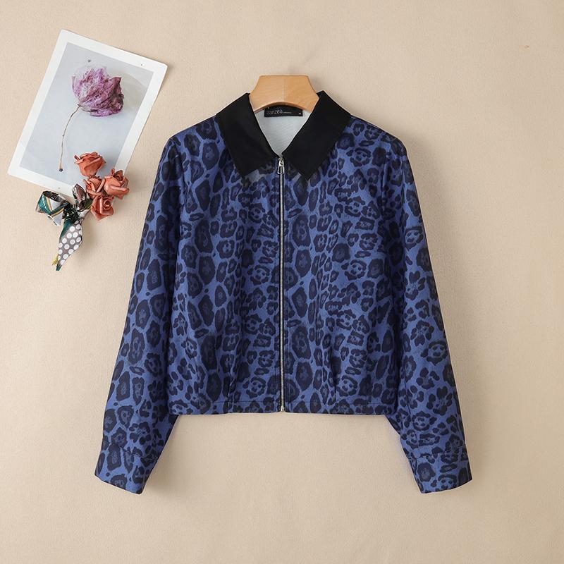 ZANZEA Женские повседневные куртки с длинным рукавом на молнии с леопардовым принтом 5XL синий
ZANZEA Женские повседневные куртки с длинным рукавом на молнии с леопардовым принтом 5XL синий