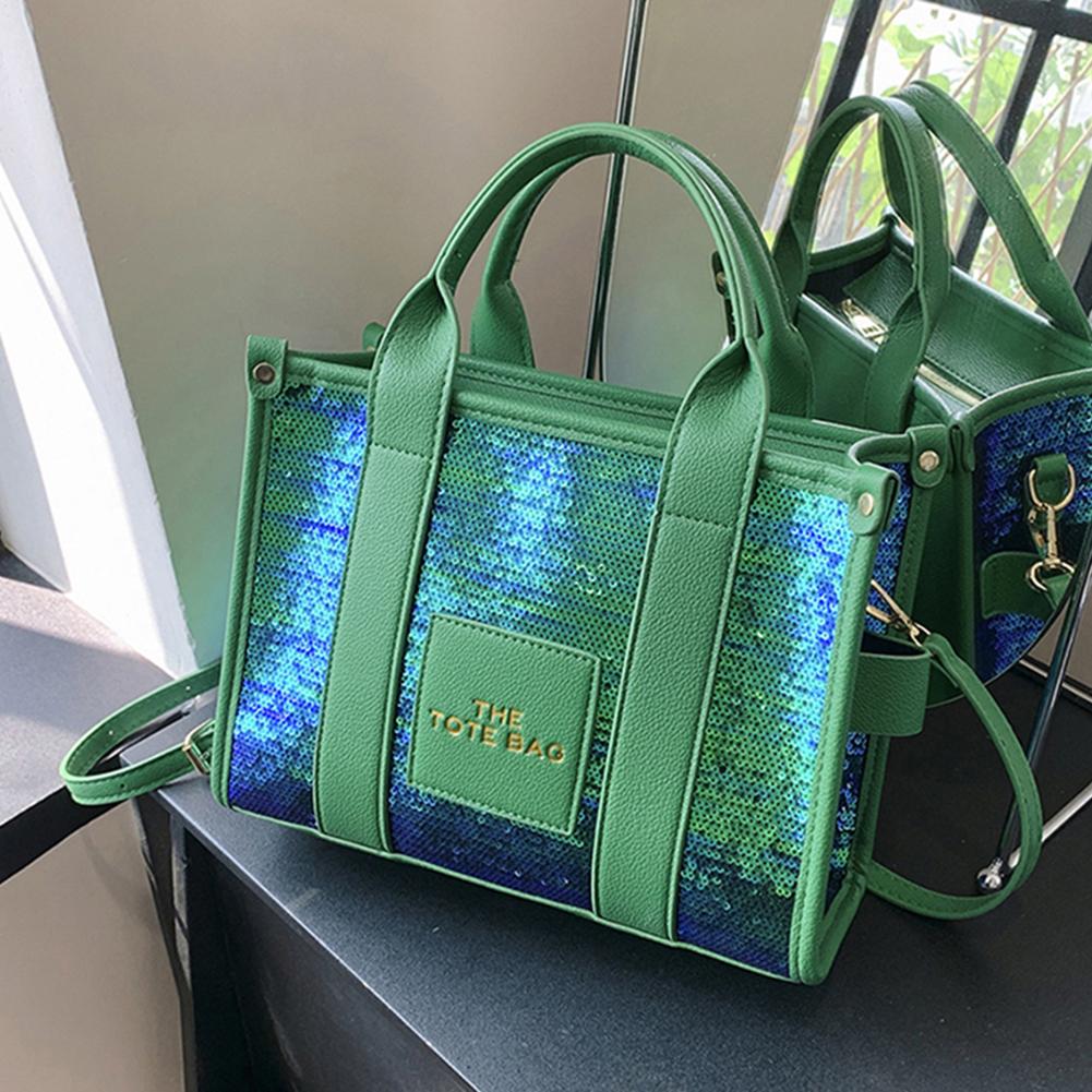 Women Party Tote Bag PU Leather Sequins Top-Handle Bags Casual Fashion Shiny Portable Adjustable Straps Shopper Tote Purse
Women Party Tote Bag PU Leather Sequins Top-Handle Bags Casual Fashion Shiny Portable Adjustable Straps Shopper Tote Purse