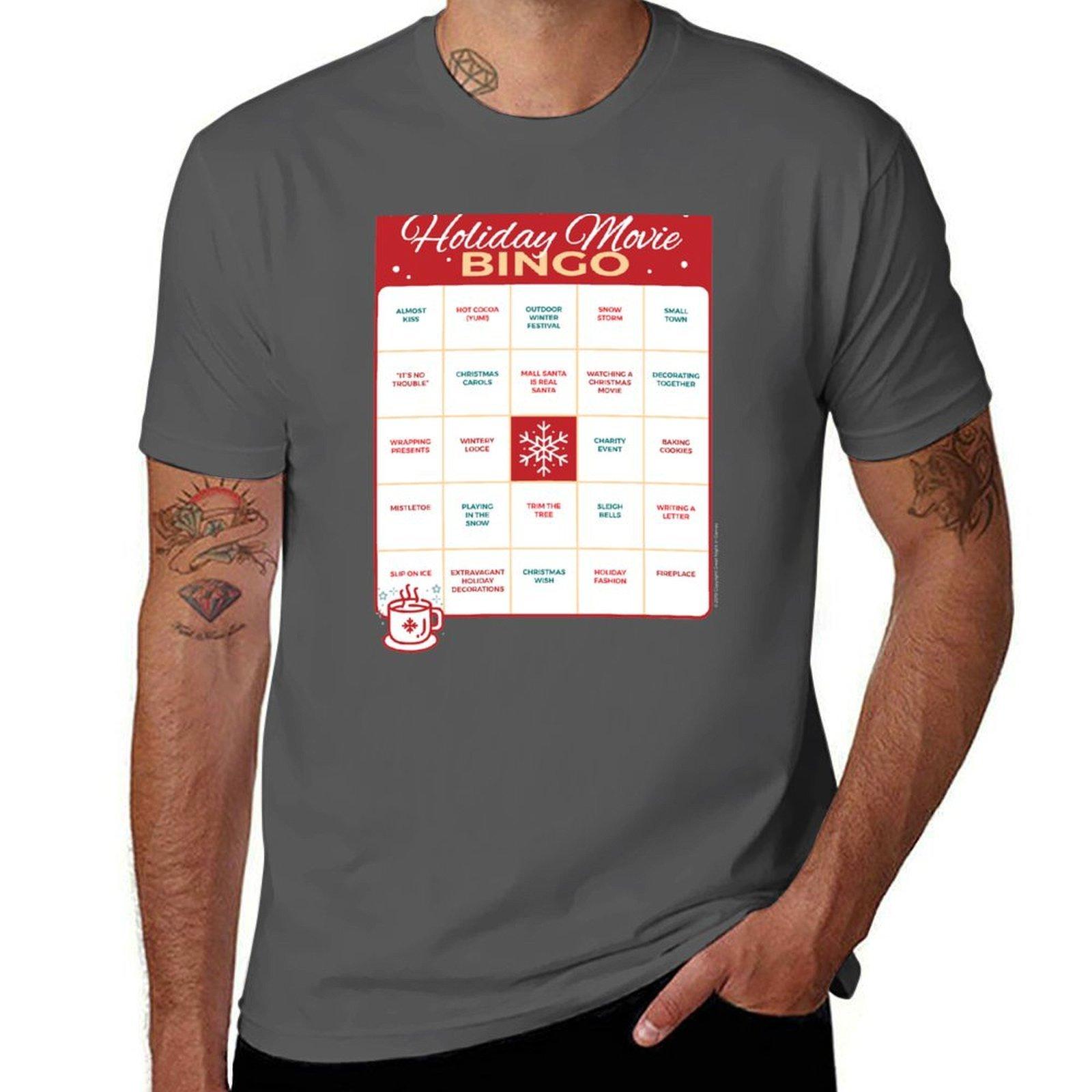 Holiday Movie Bingo T-Shirt man t shirts for men man t shirts cotton T-Shirt 4XL
Holiday Movie Bingo T-Shirt man t shirts for men man t shirts cotton T-Shirt 4XL