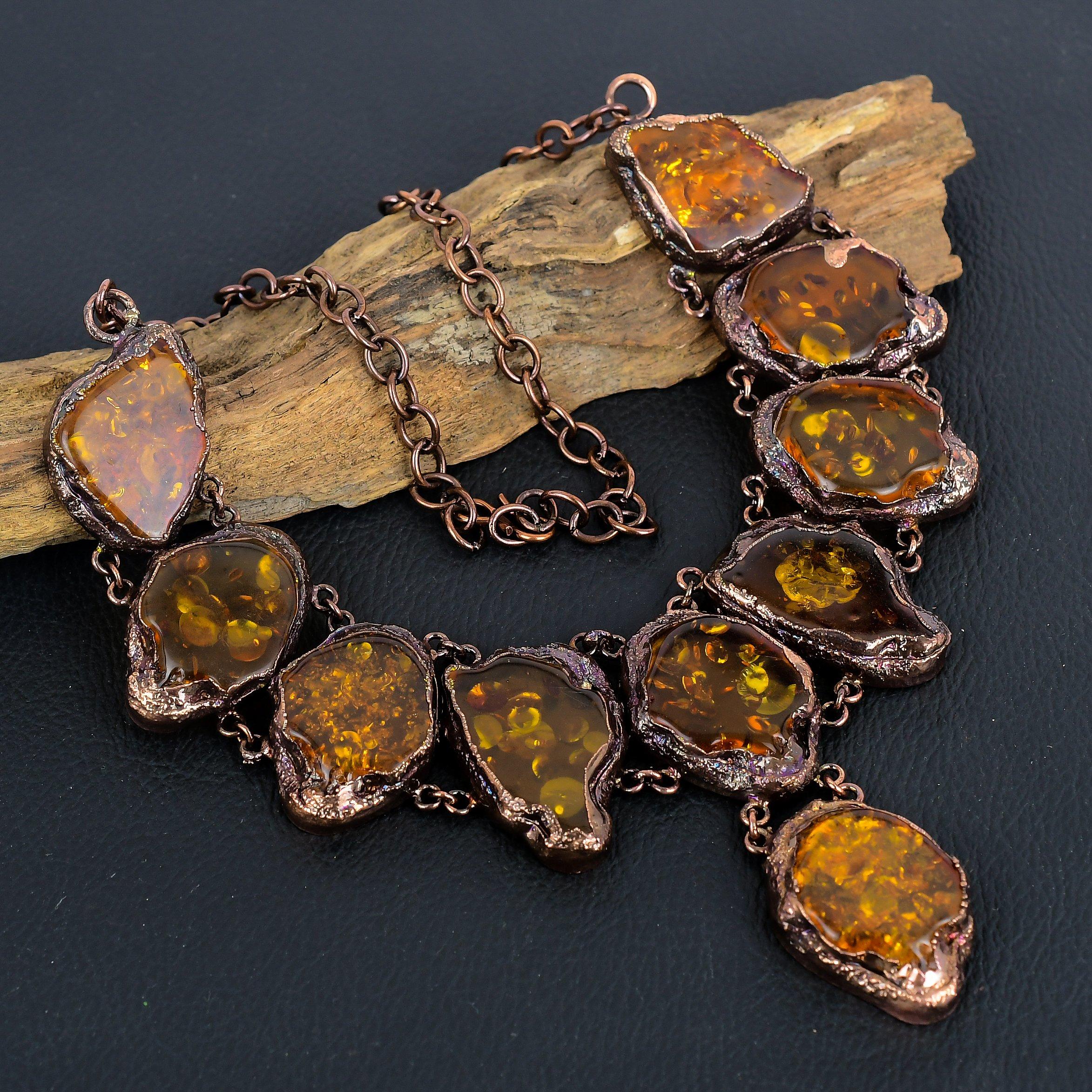 Ожерелье из балтийского янтаря, ювелирное изделие из драгоценных камней, ожерелье на регулируемой цепочке с медным гальванопокрытием, подарок для женщин, ожерелье ручной работы
Ожерелье из балтийского янтаря, ювелирное изделие из драгоценных камней, ожерелье на регулируемой цепочке с медным гальванопокрытием, подарок для женщин, ожерелье ручной работы