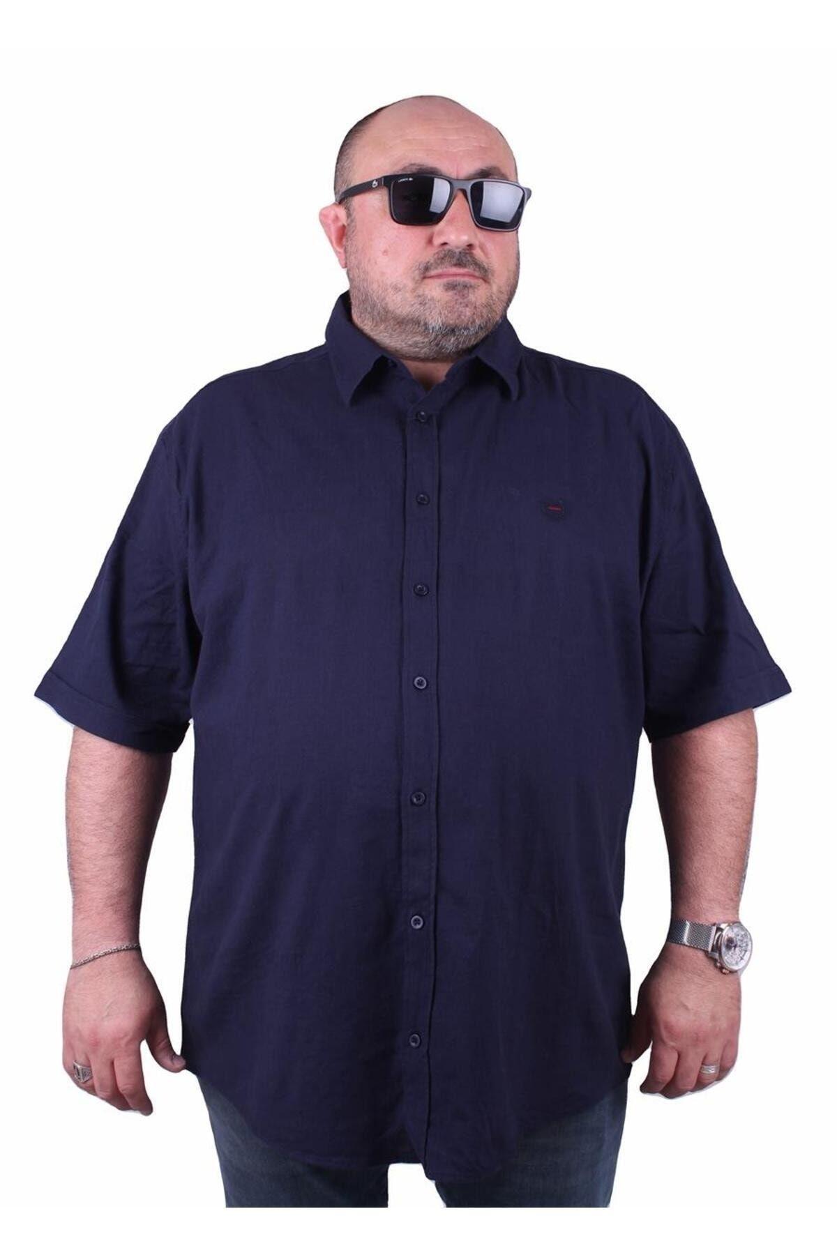 Мужская рубашка больших размеров больших размеров Мужская льняная рубашка больших размеров с коротким рукавом из лайкры Темно-синяя
Мужская рубашка больших размеров больших размеров Мужская льняная рубашка больших размеров с коротким рукавом из лайкры Темно-синяя