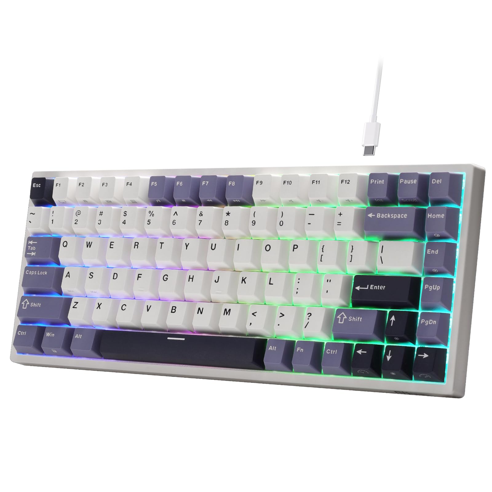 RK ROYAL KLUDGE C84 HE Rapid Trigger Gaming TKL Wired RGB Mechanical Hall Effect Magnetic Switch Adjustable Actuation 8K Hz Polling for FPS US QWERTY
RK ROYAL KLUDGE C84 HE Rapid Trigger Gaming TKL Wired RGB Mechanical Hall Effect Magnetic Switch Adjustable Actuation 8K Hz Polling for FPS US QWERTY