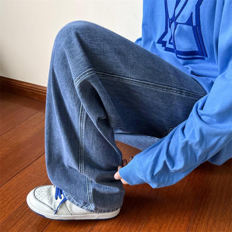 Men s Spring/Fall Washed Distressed Straight-Leg Jeans Mid-Rise Relaxed Fit Casual Trousers XXL синій
Men s Spring/Fall Washed Distressed Straight-Leg Jeans Mid-Rise Relaxed Fit Casual Trousers XXL синій