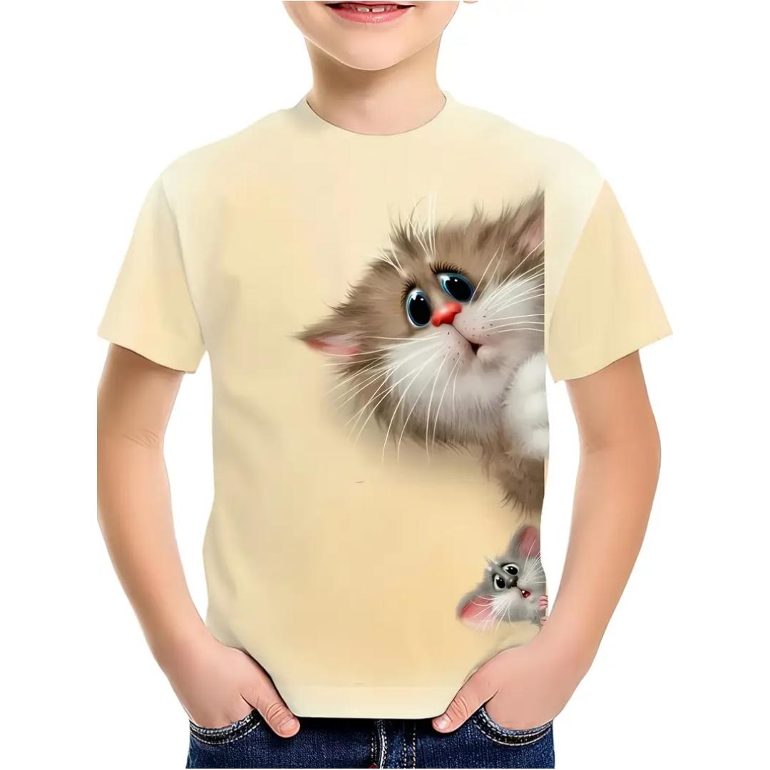 Kids Clothes Boys T-Shirt Girls Breathable Fashion O-Neck Tops Summer 150
Kids Clothes Boys T-Shirt Girls Breathable Fashion O-Neck Tops Summer 150
