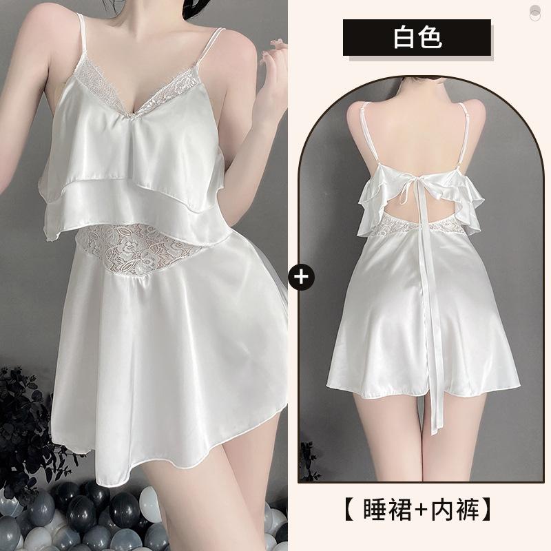 Жіноча еротична нижня білизна, сексуальна шифонова нічна сорочка на підтяжках, спокушання, солодкий рюшований край XL (120-67.5 kg) білий
Жіноча еротична нижня білизна, сексуальна шифонова нічна сорочка на підтяжках, спокушання, солодкий рюшований край XL (120-67.5 kg) білий