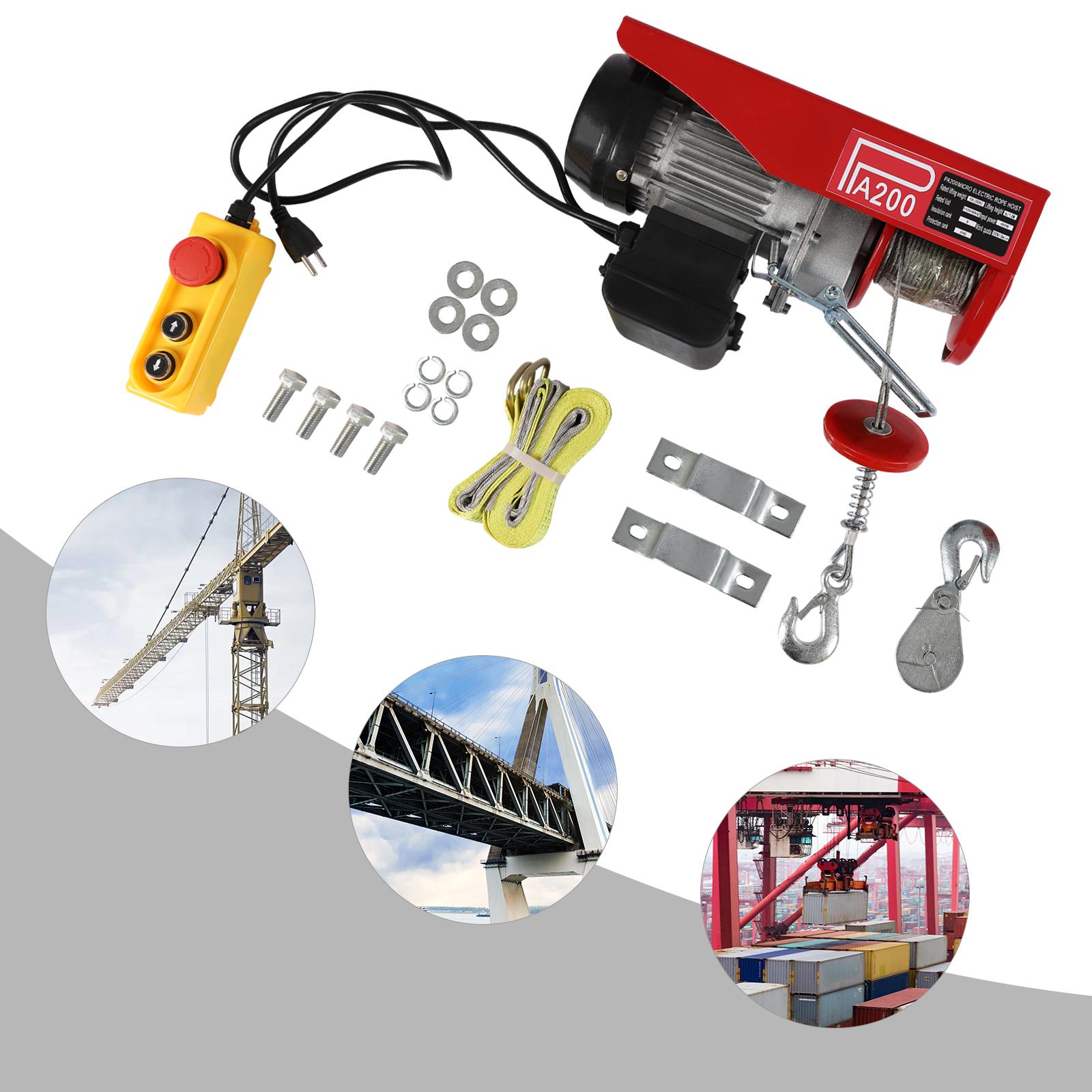 Electric Hoist, 440lbs Electric Winch, Electric Lift, 110V Electric Hoist with Remote Control & Single/Double Slings for Lifting червоний
Electric Hoist, 440lbs Electric Winch, Electric Lift, 110V Electric Hoist with Remote Control & Single/Double Slings for Lifting червоний