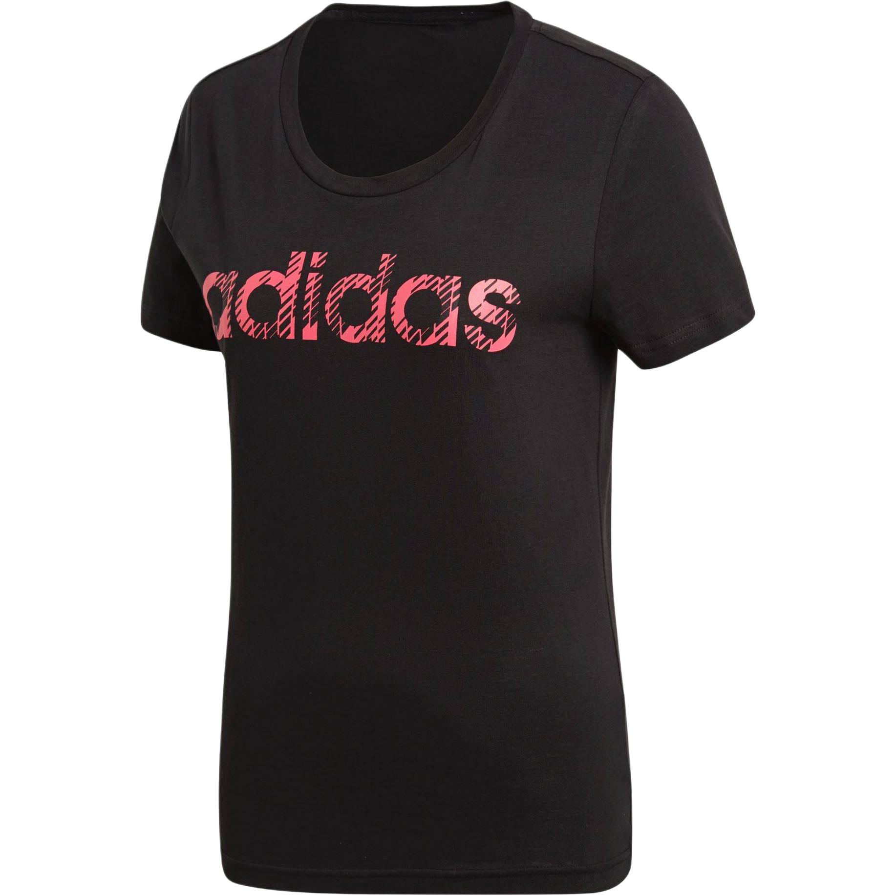 adidas Women s Black Pink Printed Crew Neck Short Sleeve T-Shirt CE4110 S
adidas Women s Black Pink Printed Crew Neck Short Sleeve T-Shirt CE4110 S