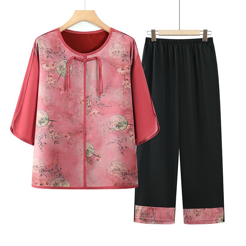 Chinese Style Summer Two-Piece Set for Middle-Aged and Elderly Women – Shirt and Pants Suit 5XL -- Recommended 150-160 jin червоний
Chinese Style Summer Two-Piece Set for Middle-Aged and Elderly Women – Shirt and Pants Suit 5XL -- Recommended 150-160 jin червоний