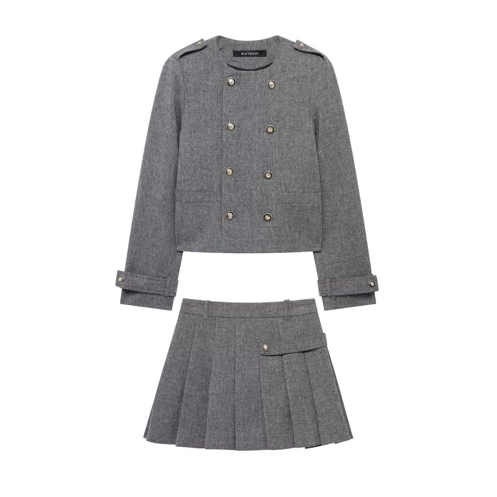 TAOP&ZA Spring Women s Elegant Round Neck Long Sleeve Coat & Mid-Waist Wide Pleated Skirt Set XS
TAOP&ZA Spring Women s Elegant Round Neck Long Sleeve Coat & Mid-Waist Wide Pleated Skirt Set XS