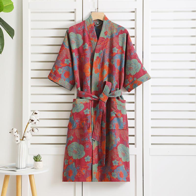 Cotton Double-layer Bathrobe, Thin Sleepwear, Home Clothes, Women s Sleeping Robe, Quick Drying Water Absorbing Yukata L винний
Cotton Double-layer Bathrobe, Thin Sleepwear, Home Clothes, Women s Sleeping Robe, Quick Drying Water Absorbing Yukata L винний