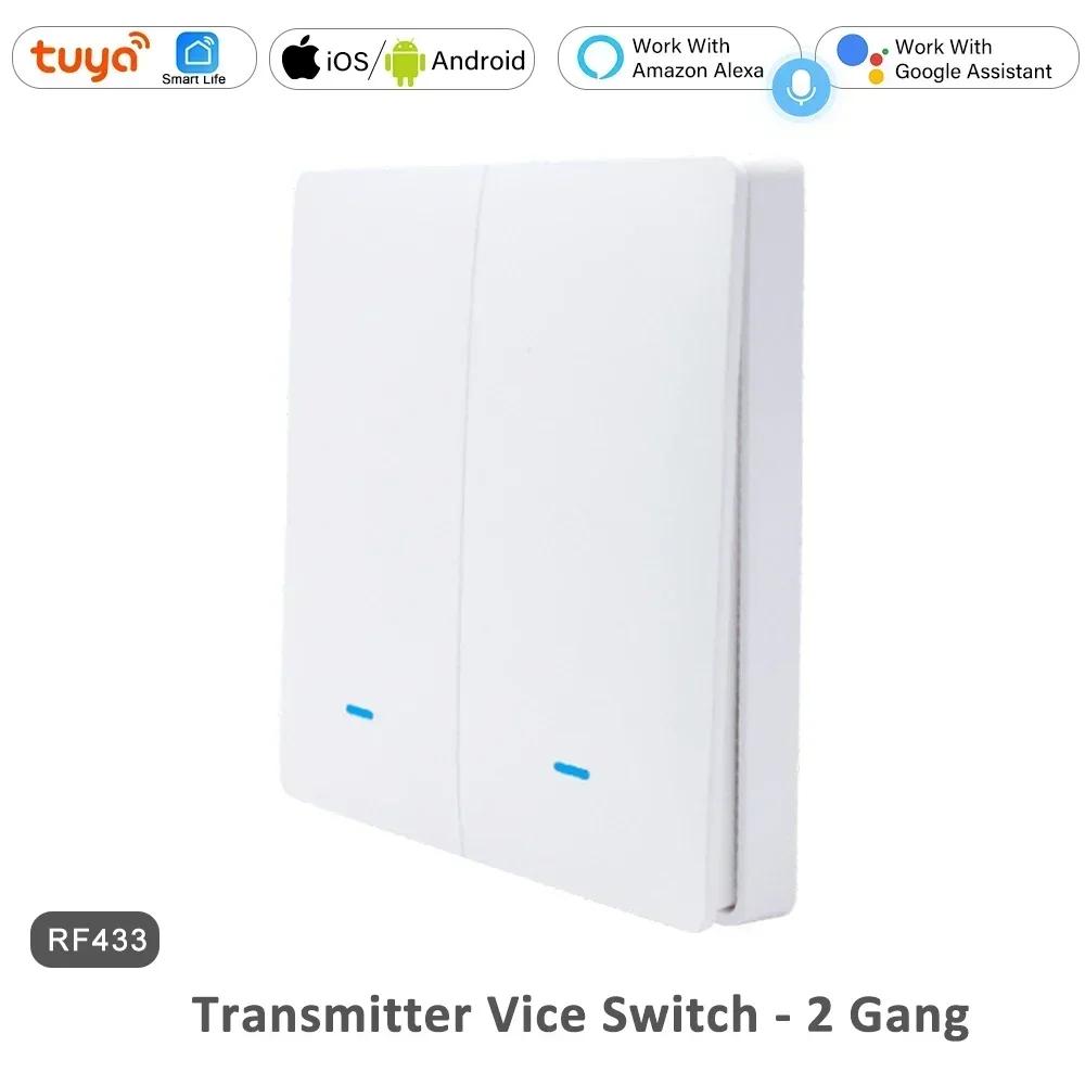 RF 433 Remote Smart Control Wall Light Switch 2 3 Way Push Button Tuya WiFi UK EU KR Standard Smart Life Alexa Home 1 2 3 Gang White
RF 433 Remote Smart Control Wall Light Switch 2 3 Way Push Button Tuya WiFi UK EU KR Standard Smart Life Alexa Home 1 2 3 Gang White