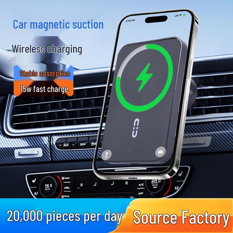 15W Magnetic Wireless Car Charger Mount with Air Vent Fast Charge for MagSafe. X15 White Box
15W Magnetic Wireless Car Charger Mount with Air Vent Fast Charge for MagSafe. X15 White Box