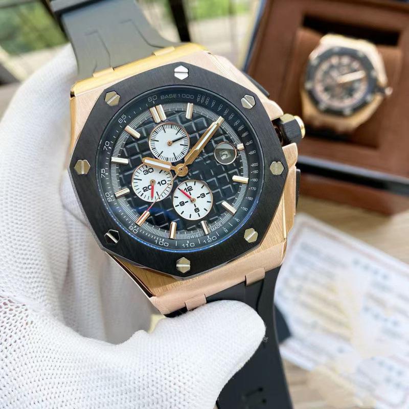 2024 Чоловічий висококласний кварцовий годинник Royal Oak з шістьма стрілками та силіконово-сталевим ремінцем
2024 Чоловічий висококласний кварцовий годинник Royal Oak з шістьма стрілками та силіконово-сталевим ремінцем