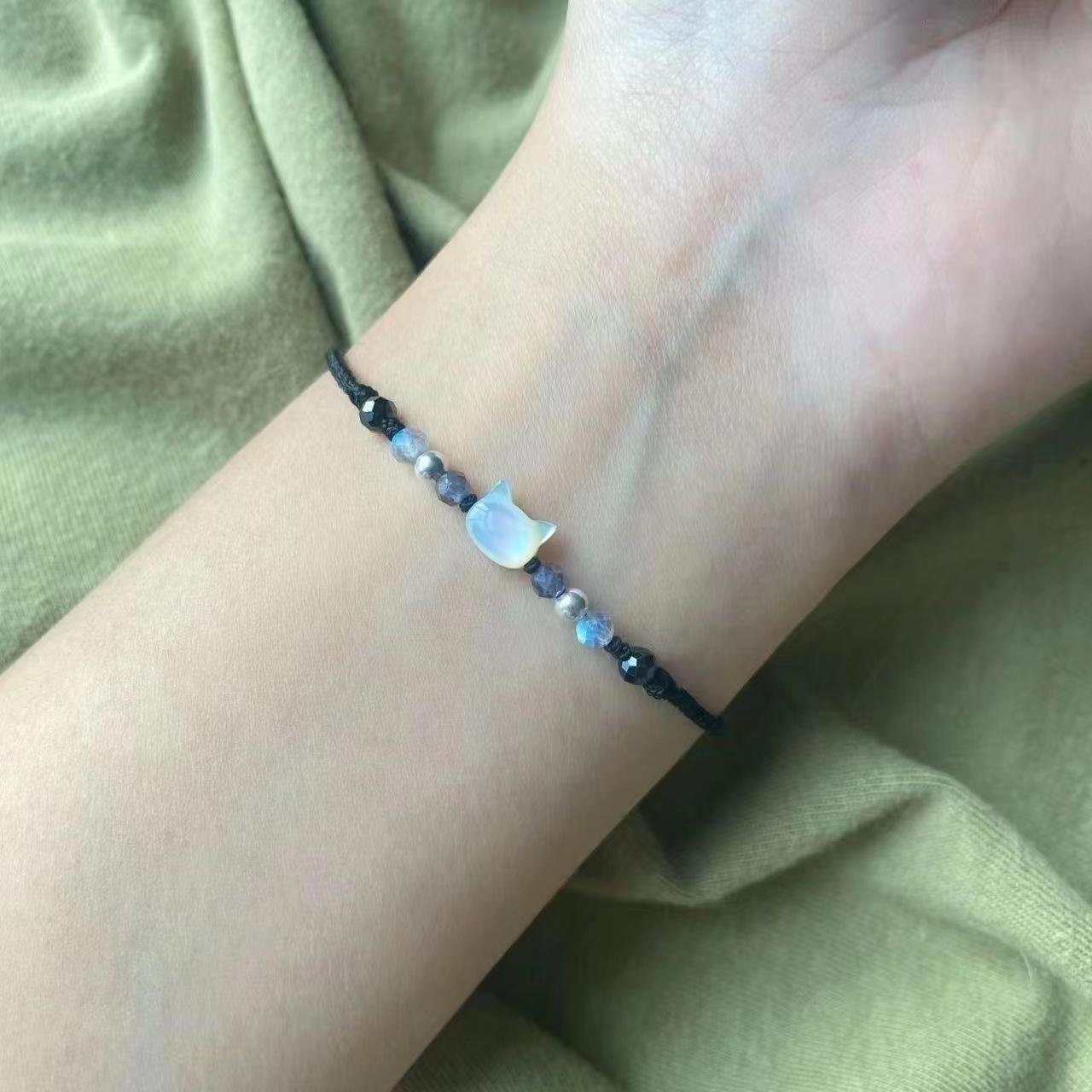 Cute Moonstone Cat Couple Bracelet For Women Pink Blue Beaded Braided Promise Jewelry Valentine s Day Gift for Lover Girlfriend
Cute Moonstone Cat Couple Bracelet For Women Pink Blue Beaded Braided Promise Jewelry Valentine s Day Gift for Lover Girlfriend