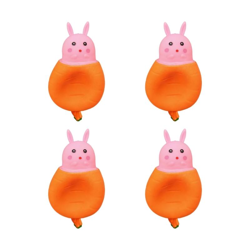 4Pieces/set Soft Rabbit Carrot Squeeze Toy Fun Fidgets Sensory Stress Relievers Handheld Sensory Gadgets Squeezer
4Pieces/set Soft Rabbit Carrot Squeeze Toy Fun Fidgets Sensory Stress Relievers Handheld Sensory Gadgets Squeezer