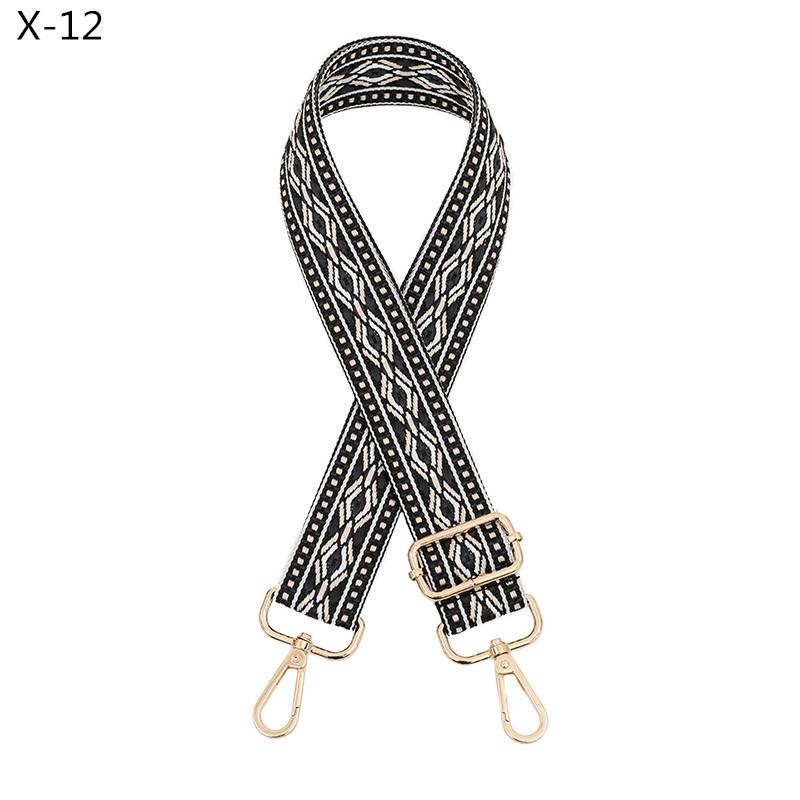 Ethnic Style Adjustable Diamond Lattice Jacquard Cross-Body Strap Accessory Gold Buckle
Ethnic Style Adjustable Diamond Lattice Jacquard Cross-Body Strap Accessory Gold Buckle