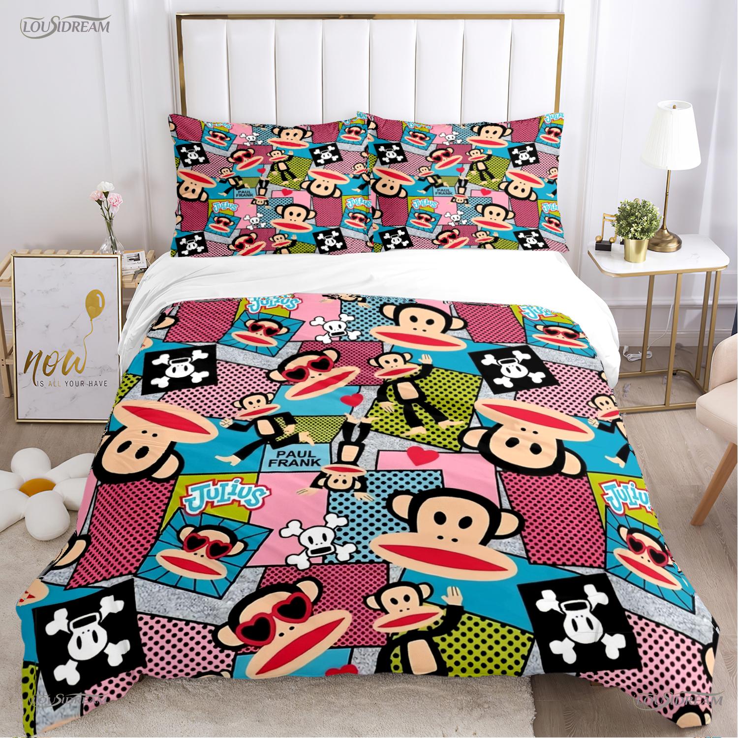 Cute P-Paul F-Frank Cartoon Anime Duvet Cover Funny Kawaii Bedding Set Soft Quilt Cover And Pillowcases Single/Double/Queen/King AU Double(180*210cm)3pcs
Cute P-Paul F-Frank Cartoon Anime Duvet Cover Funny Kawaii Bedding Set Soft Quilt Cover And Pillowcases Single/Double/Queen/King AU Double(180*210cm)3pcs