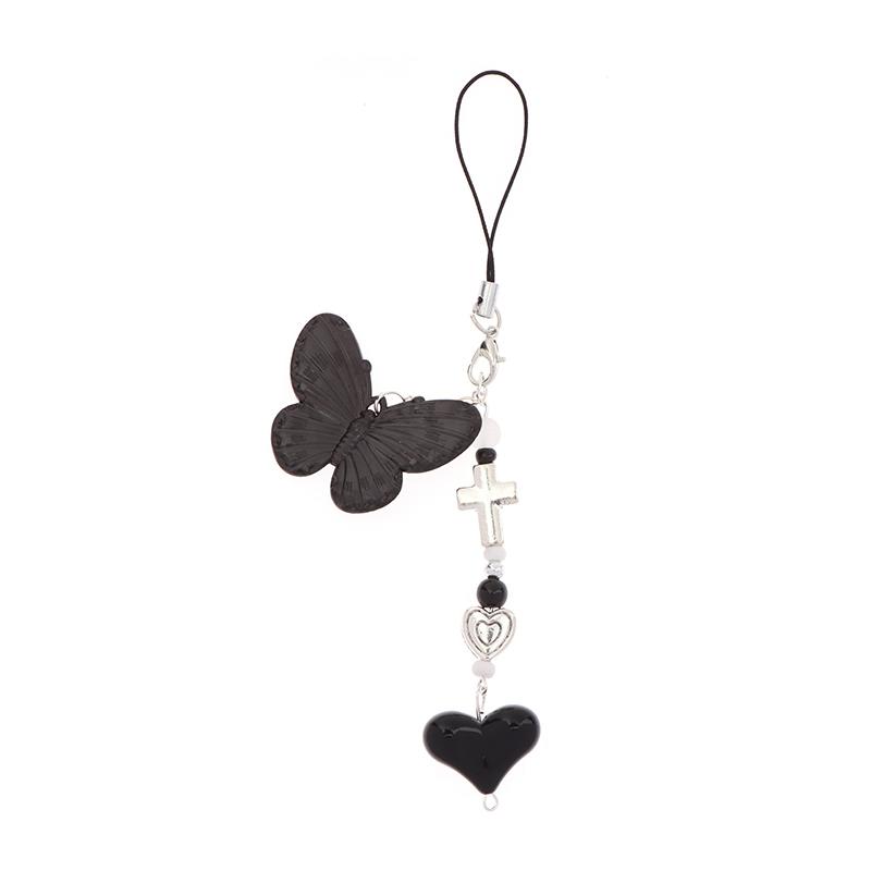 Black Punk Phone Pendant Chain Cool Girl Sweet Beaded Charm With Cross Butterfly Love Accessories For Phone Camera Bag
Black Punk Phone Pendant Chain Cool Girl Sweet Beaded Charm With Cross Butterfly Love Accessories For Phone Camera Bag