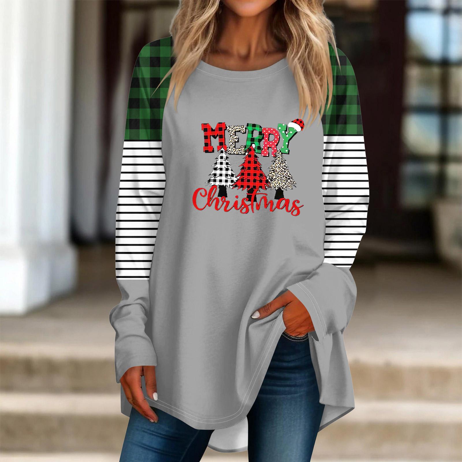 Fashionable Women s Loose Round Neck Christmas Small Print Long-sleeved T-shirt Top Pullover XXXL
Fashionable Women s Loose Round Neck Christmas Small Print Long-sleeved T-shirt Top Pullover XXXL