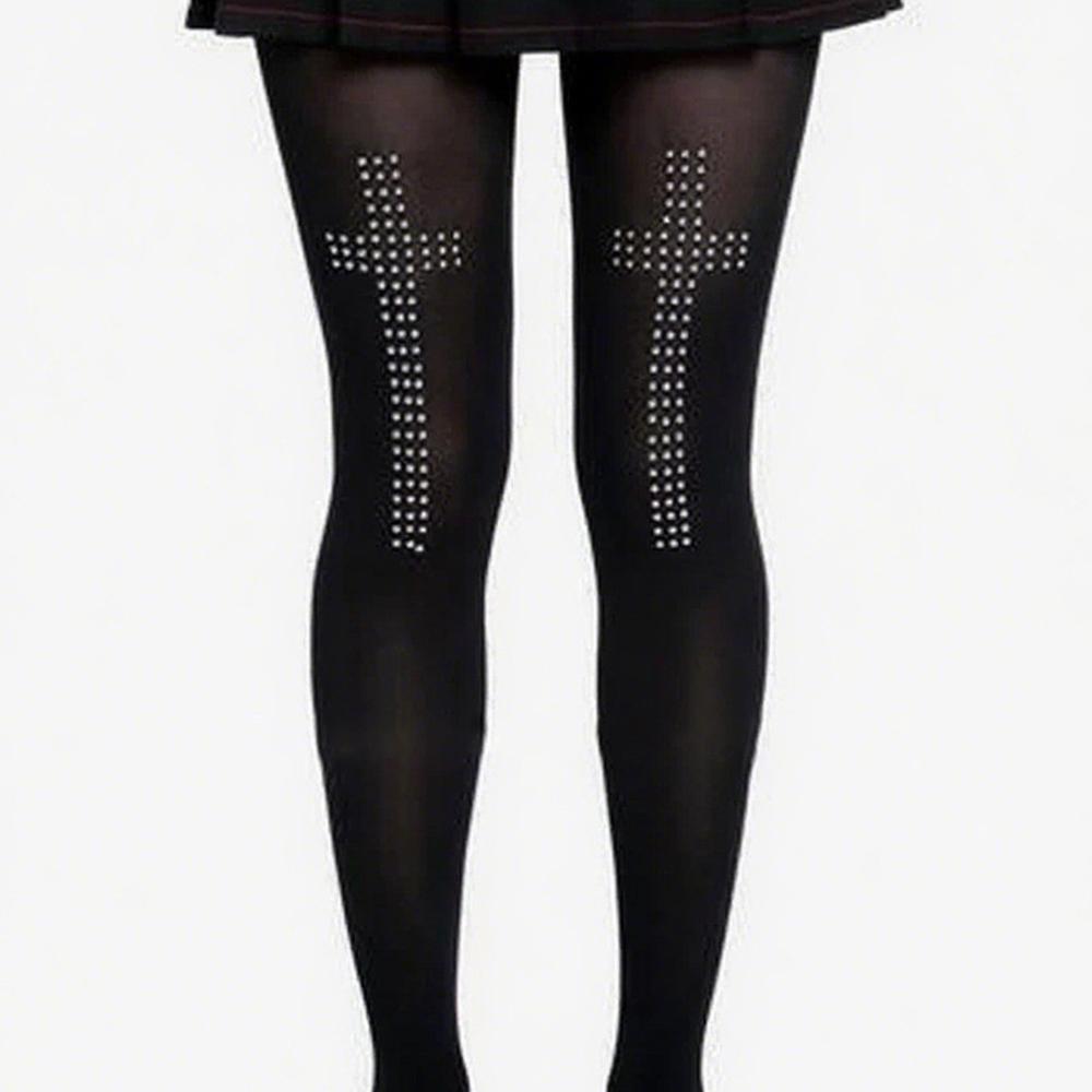 Diamond Crystals Cross Women Stockings Tights Spicy Girls Black Aesthetics Punk Street Casual Stockings Y2K Cosplay Tights One Size
Diamond Crystals Cross Women Stockings Tights Spicy Girls Black Aesthetics Punk Street Casual Stockings Y2K Cosplay Tights One Size
