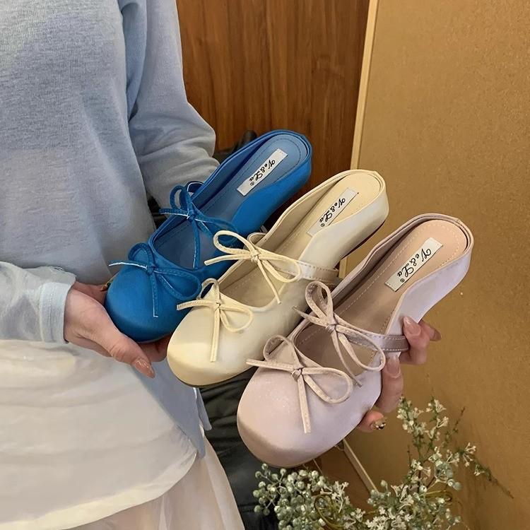 Inner height increase French purple bag head half slippers women s 2025 new spring and summer bow Mary Jane ballet shoes 34 абрикосовий
Inner height increase French purple bag head half slippers women s 2025 new spring and summer bow Mary Jane ballet shoes 34 абрикосовий