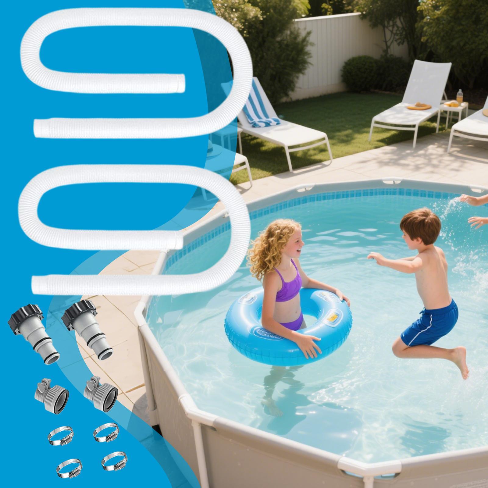 150cm Pool Filter Pump Hose Set With Adapter Swimming Pool Hose Pipe Replacement For Circulation Flow Protection Plumbing CHINA
150cm Pool Filter Pump Hose Set With Adapter Swimming Pool Hose Pipe Replacement For Circulation Flow Protection Plumbing CHINA