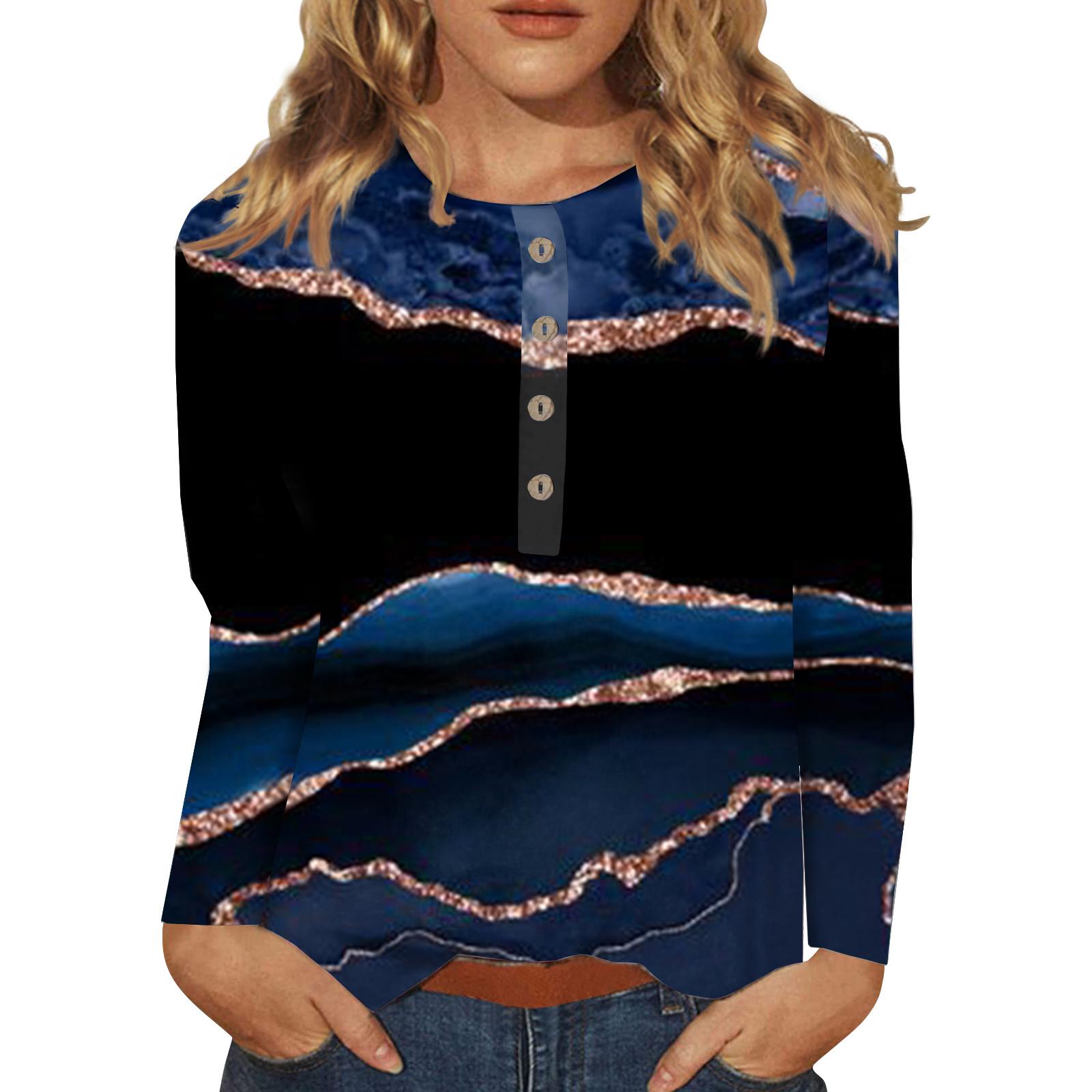 Women s Button Neck Tops Women s Blouses Women s Casual Daily Tops Long Sleeve V Neck Fashion Print Shirt Tops T Shirt Pullover Tops XXL
Women s Button Neck Tops Women s Blouses Women s Casual Daily Tops Long Sleeve V Neck Fashion Print Shirt Tops T Shirt Pullover Tops XXL