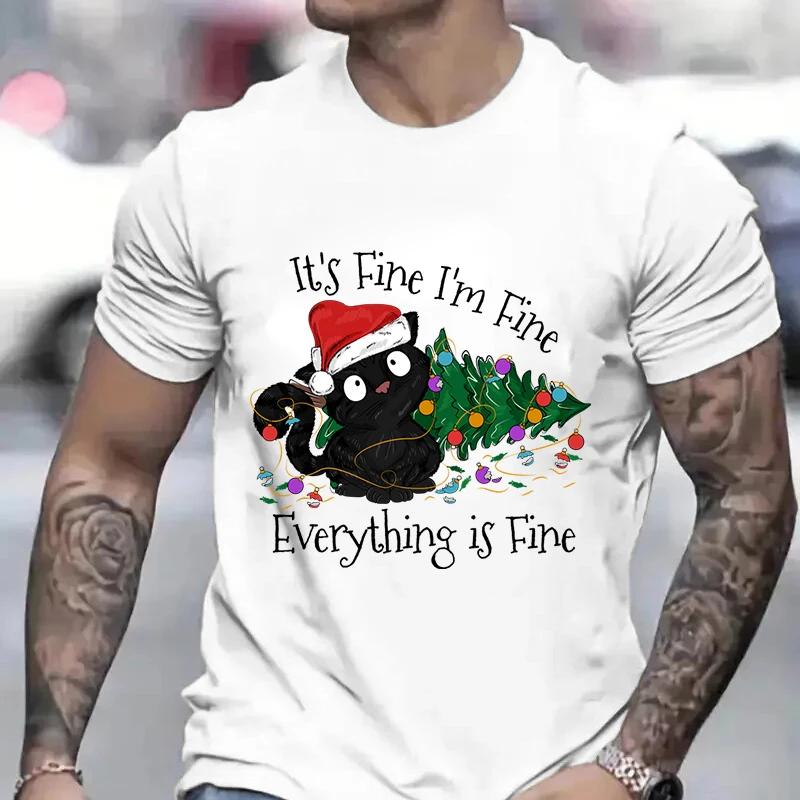 Its Fine I m Fine Everything Is Fine Xmas Men T-Shirt Funny Cat Christmas Lights Print Y2k Tops Harajuku Aesthetic Male Clothing XXXXXL белый
Its Fine I m Fine Everything Is Fine Xmas Men T-Shirt Funny Cat Christmas Lights Print Y2k Tops Harajuku Aesthetic Male Clothing XXXXXL белый