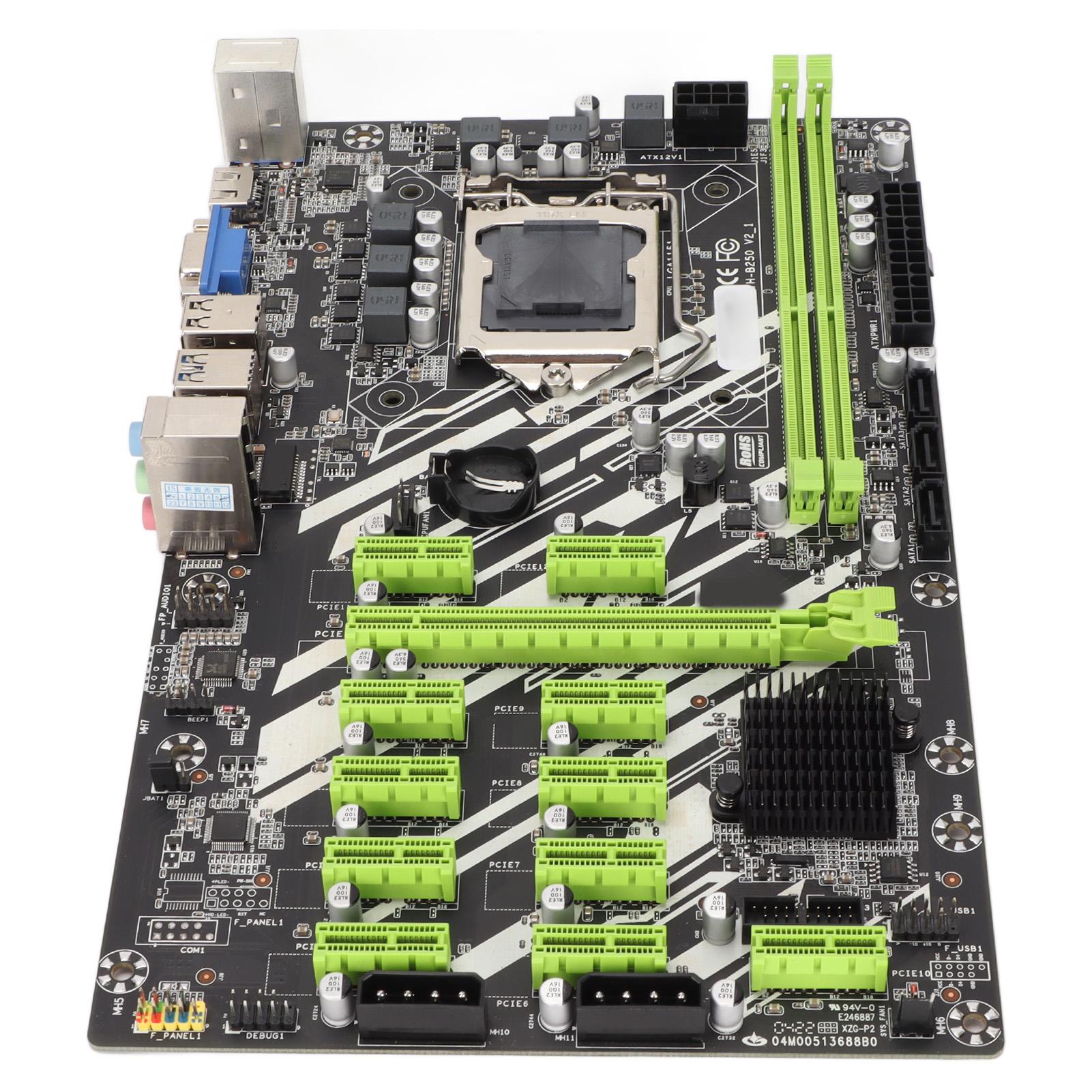Mining Mainboard Gigabit LAN 2 Channel DDR4 3 SATA3.0 VGA Interface PCIE16X 11 PCIE1X Desktop
Mining Mainboard Gigabit LAN 2 Channel DDR4 3 SATA3.0 VGA Interface PCIE16X 11 PCIE1X Desktop