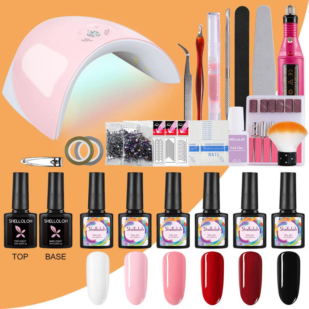 Shelloloh Ногти Установить 36W светодиодные ногти лампы 6pcs ногтей Гель Польский Замочить От ногтя Лак Киль Гель Маникюр Арт-Сет
Shelloloh Ногти Установить 36W светодиодные ногти лампы 6pcs ногтей Гель Польский Замочить От ногтя Лак Киль Гель Маникюр Арт-Сет
