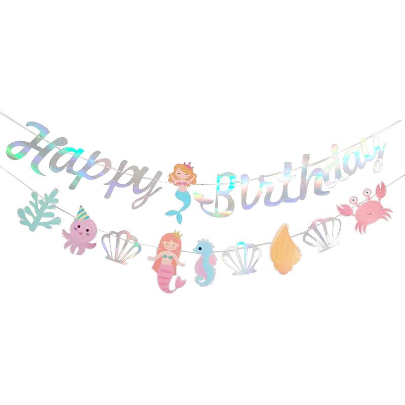 Latest 1Set Unicorn Vivid Letter Flag Lovely Mermaid Flag Paper Happy Birthday Children S Decor Itemative Background Supplies 1set
Latest 1Set Unicorn Vivid Letter Flag Lovely Mermaid Flag Paper Happy Birthday Children S Decor Itemative Background Supplies 1set