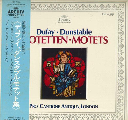LP Record - Dufay, Dunstable, Motets MA5006 ARCHIV PRODUKTI - Japan Obi Classical Used
LP Record - Dufay, Dunstable, Motets MA5006 ARCHIV PRODUKTI - Japan Obi Classical Used