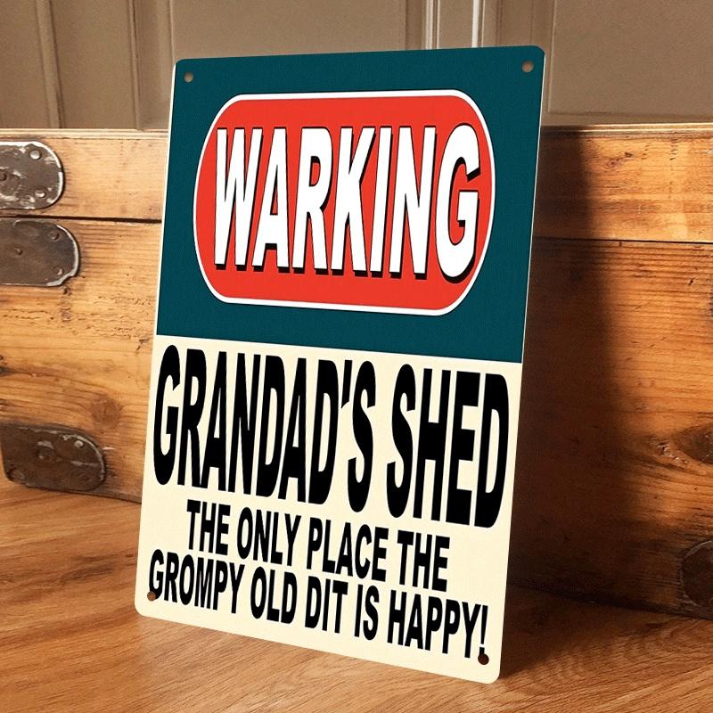 1 piece. Grandpa s Hut Tin Painting for Working, Fun, Humorous, Retro Hanging Plaque for Home, Garage, Men s Cave Wall Art, Gran (as the picture,20x30cm)
1 piece. Grandpa s Hut Tin Painting for Working, Fun, Humorous, Retro Hanging Plaque for Home, Garage, Men s Cave Wall Art, Gran (as the picture,20x30cm)