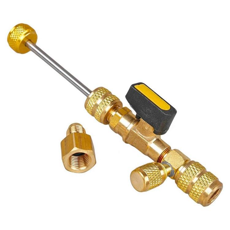 Valve Core Remover Installer SAE 1/4 & 5/16 Air Conditioning Repair Tools for HVAC R32 R410A Type A
Valve Core Remover Installer SAE 1/4 & 5/16 Air Conditioning Repair Tools for HVAC R32 R410A Type A