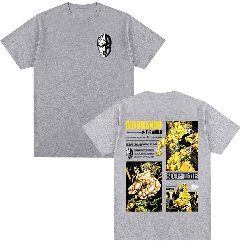 Anime Jojo Bizarre Adventure Dio Brando The World T Shirts Unisexs Women Summer Cotton Short Sleeves Oversized Tshirts Streetwear 4XL
Anime Jojo Bizarre Adventure Dio Brando The World T Shirts Unisexs Women Summer Cotton Short Sleeves Oversized Tshirts Streetwear 4XL