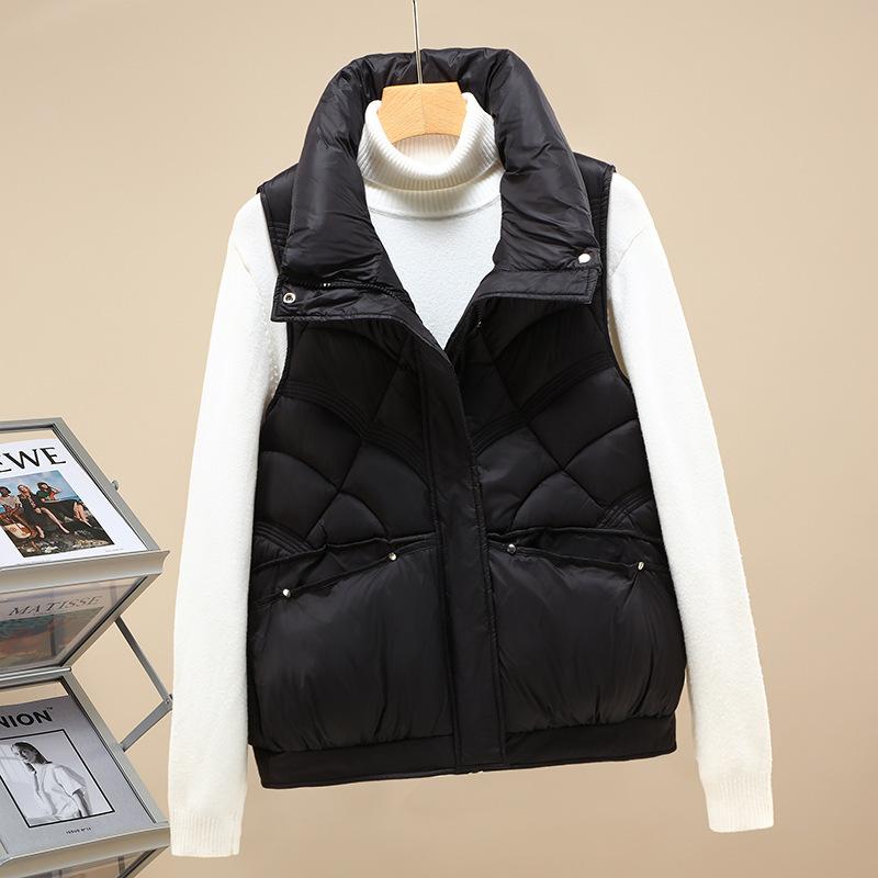 Autumn and winter new short sleeveless cotton clothes vest thickened casual design vest jacket cotton vest women XXL чорний
Autumn and winter new short sleeveless cotton clothes vest thickened casual design vest jacket cotton vest women XXL чорний