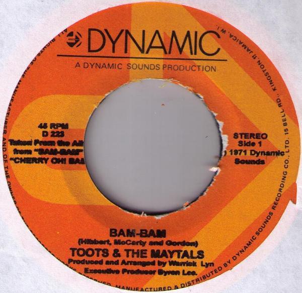 7inch Record TOOTS & THE MAYTALS - Bam-Bam / Pomps And Pride D223 Dynamic Sounds Jamaica Reggae, Ska & Dub Used
7inch Record TOOTS & THE MAYTALS - Bam-Bam / Pomps And Pride D223 Dynamic Sounds Jamaica Reggae, Ska & Dub Used