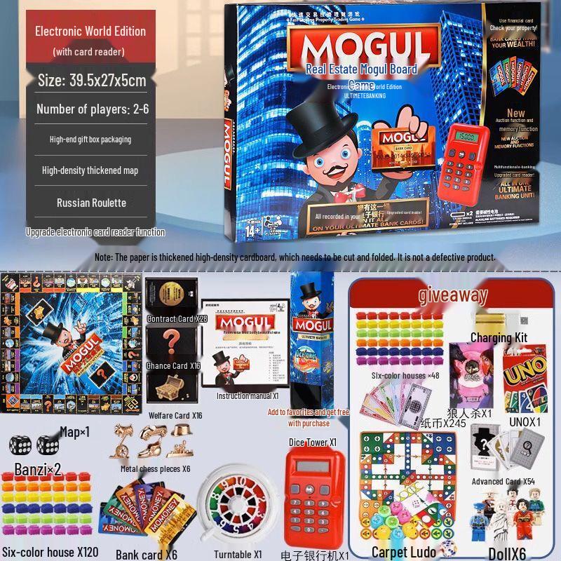 Розкішна настільна гра Монополія від QiuQiao With Carpet Airplane Chess Gift Pack
Розкішна настільна гра Монополія від QiuQiao With Carpet Airplane Chess Gift Pack