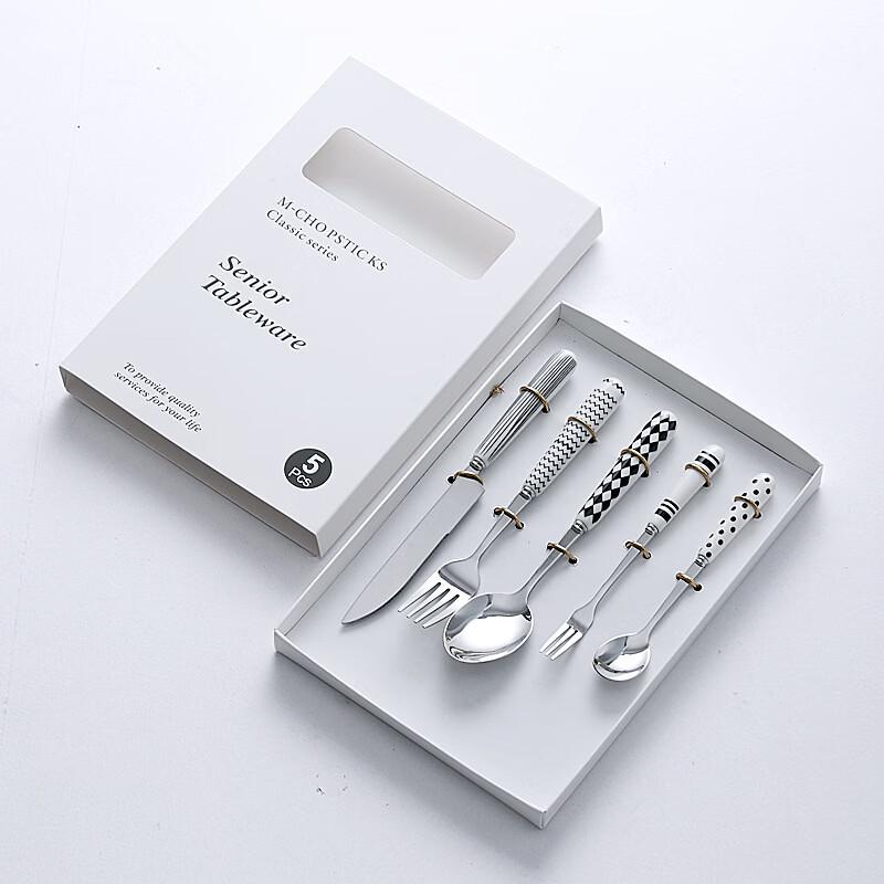 Retro Hepburn Style Ceramic Handle Cutlery Set
Retro Hepburn Style Ceramic Handle Cutlery Set