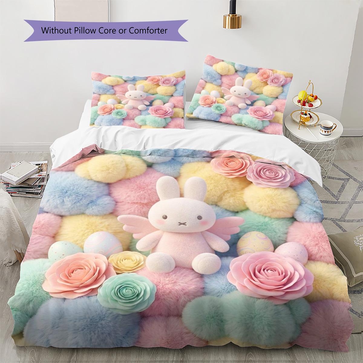 Miffy Pattern Bedding Quilt Set Quilt Cover Pillowcase Home Decoration Birthday Gift (1 * duvet cover + 2 * pillowcase, without core) 220x240cm
Miffy Pattern Bedding Quilt Set Quilt Cover Pillowcase Home Decoration Birthday Gift (1 * duvet cover + 2 * pillowcase, without core) 220x240cm