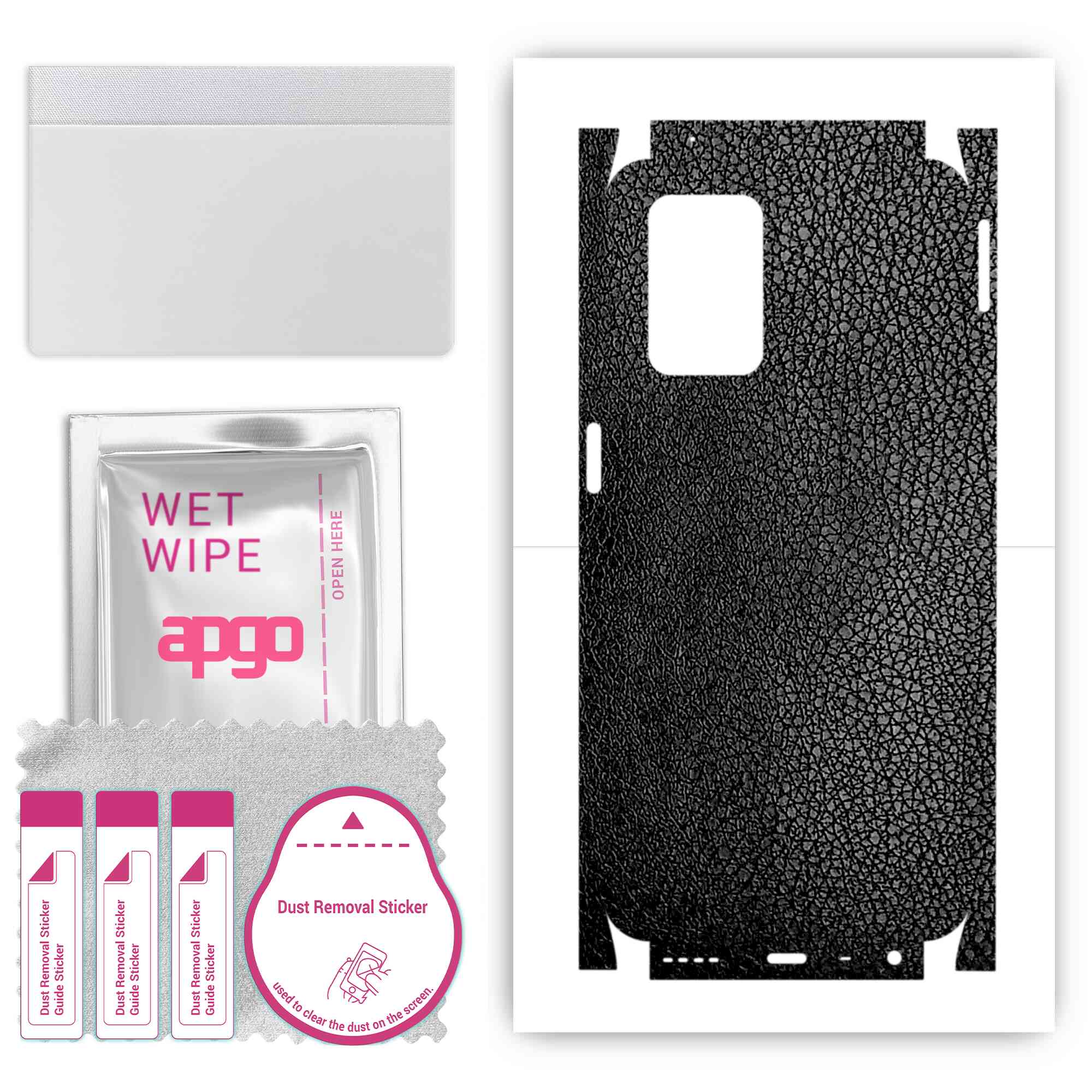 apgo Protective Skin Sticker for the back+sides compatible with Realme 8s 5G, Full Wrap Film, Foil, Vinyl - Pattern Black Leather
apgo Protective Skin Sticker for the back+sides compatible with Realme 8s 5G, Full Wrap Film, Foil, Vinyl - Pattern Black Leather