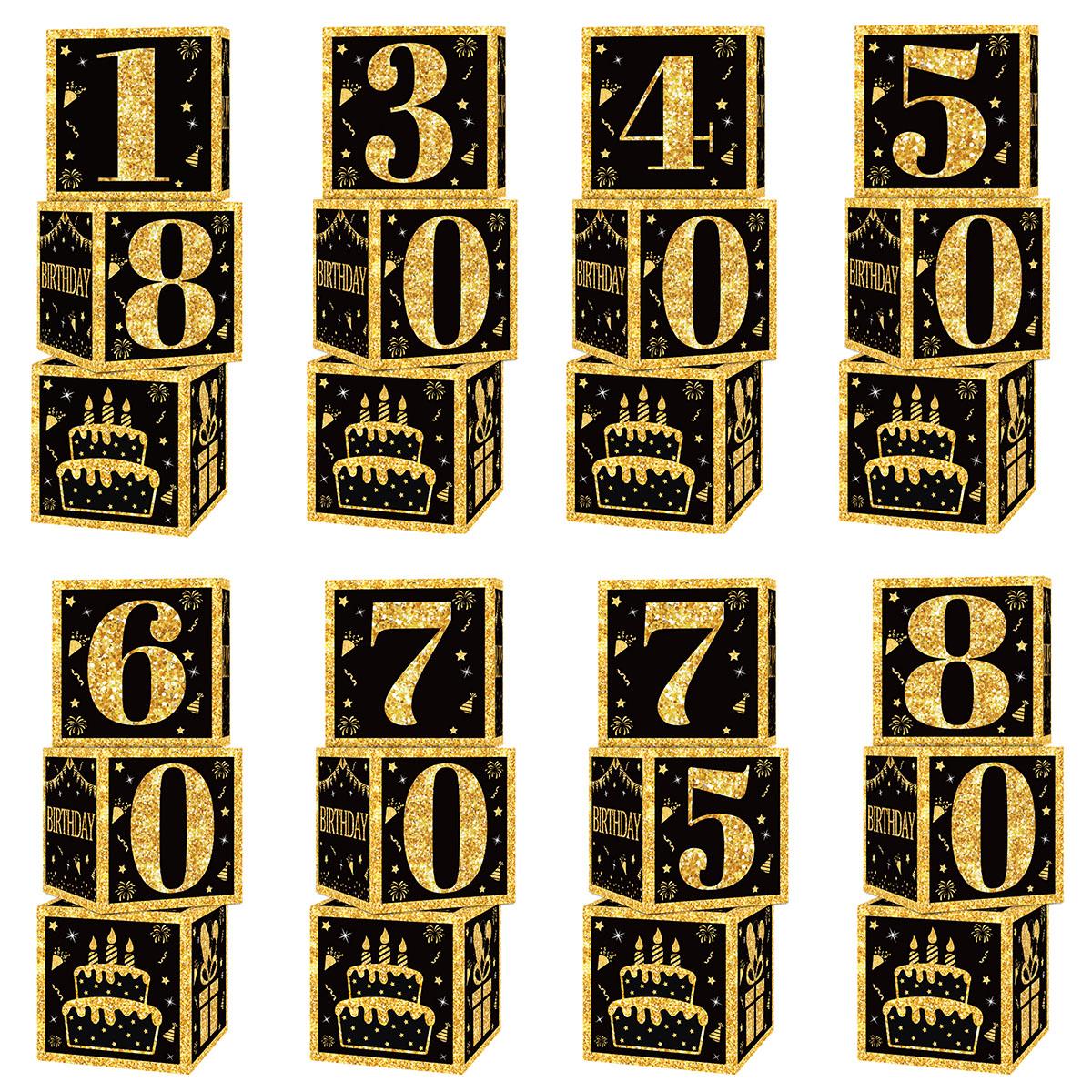 Gold Black Birthday Number Boxes 18 30 40 50 60 70 75 80 Years Old Birthday Paper Boxes Decor Adult Birthday Party Decoration
Gold Black Birthday Number Boxes 18 30 40 50 60 70 75 80 Years Old Birthday Paper Boxes Decor Adult Birthday Party Decoration