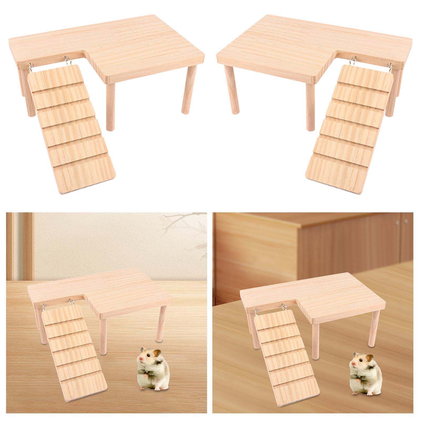 Wooden Hamster platforms, Hamster Playground with Climbing Ladder, L Shaped Pet Landing Stairs for Rat Small Animals Mouse, Left
Wooden Hamster platforms, Hamster Playground with Climbing Ladder, L Shaped Pet Landing Stairs for Rat Small Animals Mouse, Left